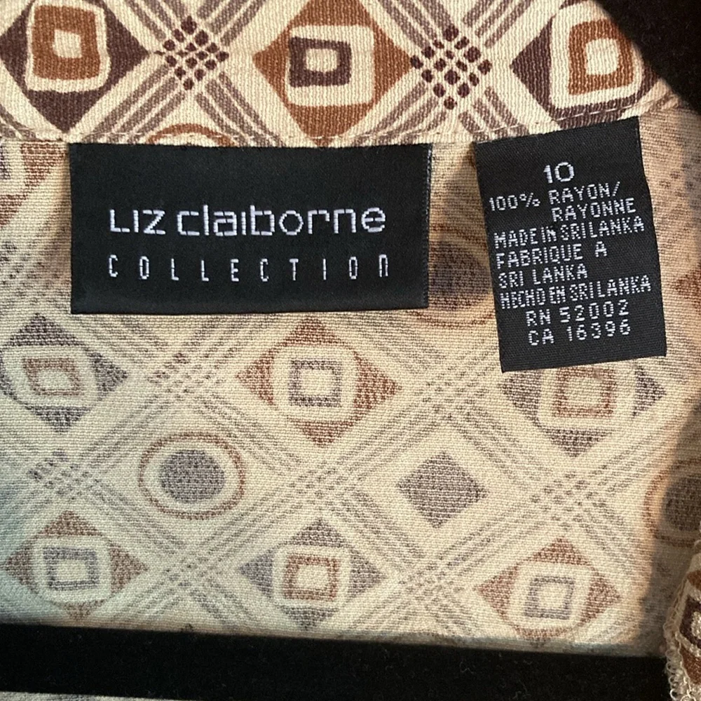 Retro Rayon Button-Up Liz Claiborne - Picture 9 of 9